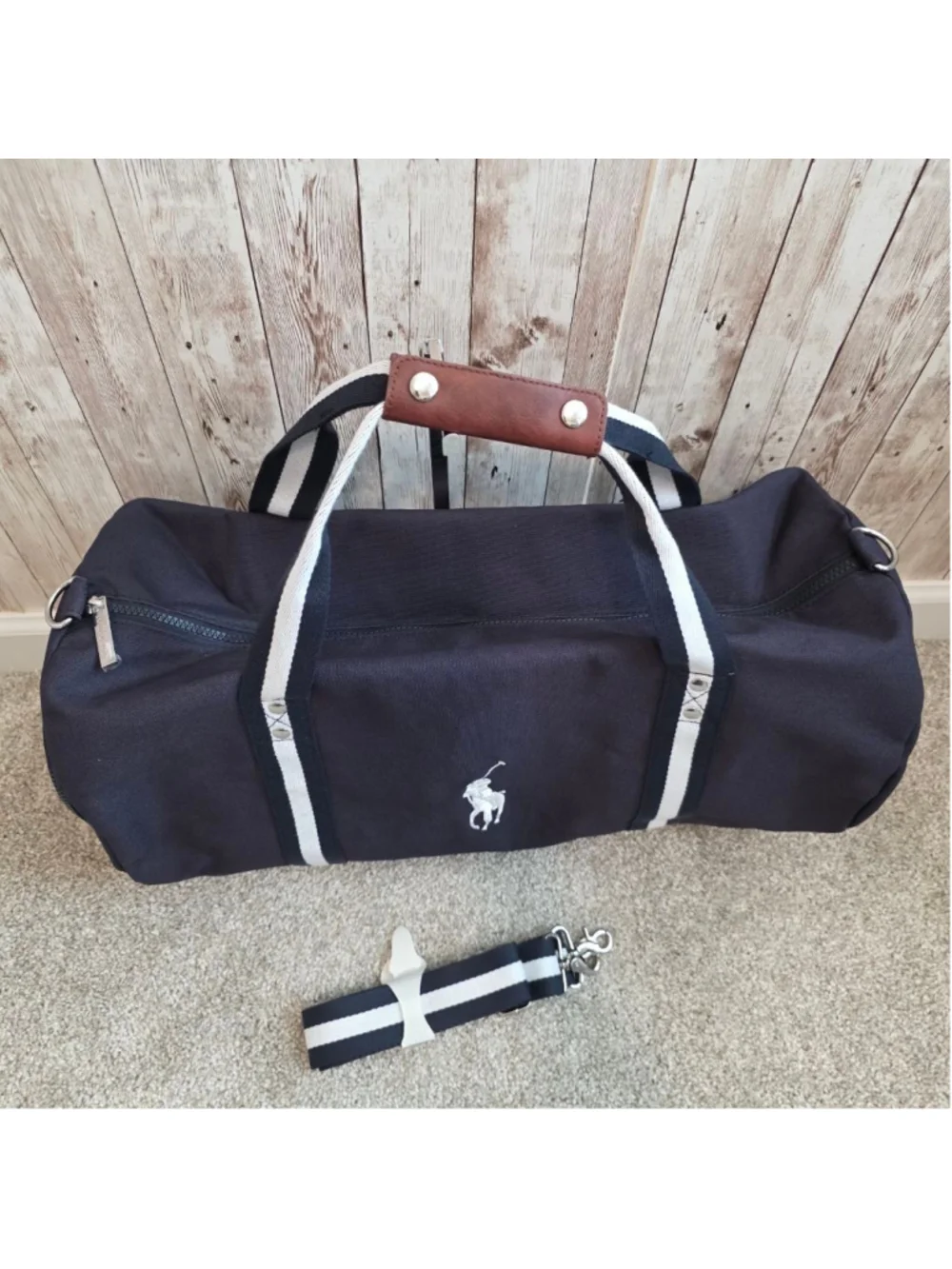 Ralph Lauren Duffle Bag Navy Blue Medium NWOT